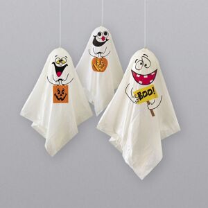 Garden Greatness Pack of 3 Hanging Ghost Halloween Decorations in White Size: 1 Pack White 1 Pack Garden Greatness Pack of 3 Hanging Ghost Halloween Decorations in White Size: 1 Pack White 1 Pack