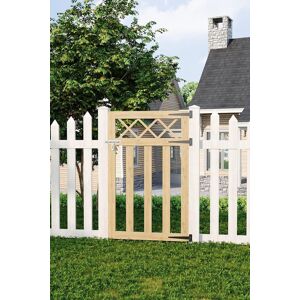 Living and Home 2.5x4 ft Outdoor Lattice Top Pale Wooden Garden Gate Waterproof Treatment Pedestrian Gate in Natural Natural Living and Home 2.5x4 ft Outdoor Lattice Top Pale Wooden Garden Gate Waterproof Treatment Pedestrian Gate in Natural Natural