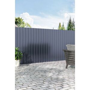 Garden Sanctuary 129cm L x 45cm W 6Pcs Durable Steel Corrugated Panels in Grey Size: 129 cm L x 45 cm W Grey 129 cm L x 45 cm W Garden Sanctuary 129cm L x 45cm W 6Pcs Durable Steel Corrugated Panels in Grey Size: 129 cm L x 45 cm W Grey 129 cm L x 45 cm W