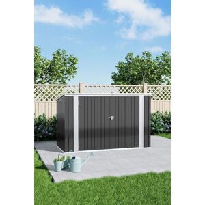 H&O Direct Heavy Duty Steel Outdoor Garden Bicycle Storage Shed in Black Black H&O Direct Heavy Duty Steel Outdoor Garden Bicycle Storage Shed in Black Black
