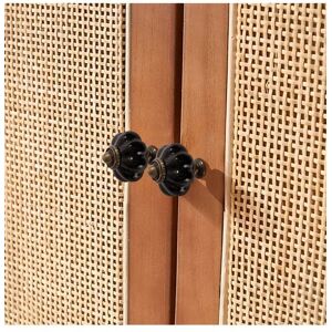 Living and Home 6Pcs Pumpkin-shaped Ceramic Cabinet Drawer Knobs Furniture Accessories for Dresser, Drawer, Cabinet in Black Black Living and Home 6Pcs Pumpkin-shaped Ceramic Cabinet Drawer Knobs Furniture Accessories for Dresser, Drawer, Cabinet in Black Black