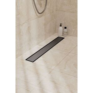 Living and Home 50cm Stainless Steel 2-in-1 Siphonic Linear Insert Shower Drain- Adjustable Height & Slope, Removable Cover, Filter & Siphon in Black Black Living and Home 50cm Stainless Steel 2-in-1 Siphonic Linear Insert Shower Drain- Adjustable Height & Slope, Removable Cover, Filter & Siphon in Black Black