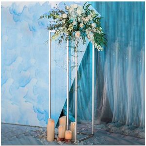 Living and Home 25x25x60cm White Detachable Metal Geometric Flower Stand Wedding Centrepieces Aisle Decor for Ceremony, Gardens & Events White 25 x 25 x 60 cm Living and Home 25x25x60cm White Detachable Metal Geometric Flower Stand Wedding Centrepieces Aisle Decor for Ceremony, Gardens & Events White 25 x 25 x 60 cm