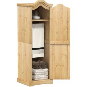Berkfield Home Wardrobe Corona 55x52x170 cm Solid Wood Pine in Brown Size: 55 x 52 x 170 cm Brown 55 x 52 x 170 cm Berkfield Home Wardrobe Corona 55x52x170 cm Solid Wood Pine in Brown Size: 55 x 52 x 170 cm Brown 55 x 52 x 170 cm