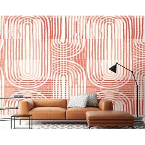 Origin Murals Curved Line Texture Wall Mural in Orange Size: W350 cm x H280 cm Orange W350 cm x H280 cm Origin Murals Curved Line Texture Wall Mural in Orange Size: W350 cm x H280 cm Orange W350 cm x H280 cm