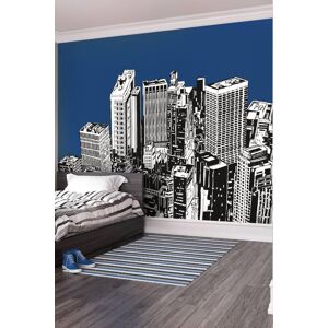 Origin Murals Urban City Skyscrapers Matt Smooth Paste the Wall Mural in Navy Size: W300 cm x H240 cm Navy W300 cm x H240 cm Origin Murals Urban City Skyscrapers Matt Smooth Paste the Wall Mural in Navy Size: W300 cm x H240 cm Navy W300 cm x H240 cm