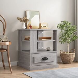 Berkfield Home Side Table Grey Sonoma 50x50x60 cm Engineered Wood Size: 50 x 50 x 60 cm Grey 50 x 50 x 60 cm Berkfield Home Side Table Grey Sonoma 50x50x60 cm Engineered Wood Size: 50 x 50 x 60 cm Grey 50 x 50 x 60 cm