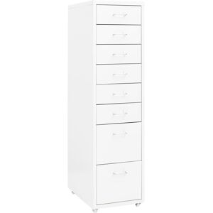 Berkfield Home Mobile File Cabinet White 28x41x109 cm Metal Size: 28 x 41 x 109 cm White 28 x 41 x 109 cm Berkfield Home Mobile File Cabinet White 28x41x109 cm Metal Size: 28 x 41 x 109 cm White 28 x 41 x 109 cm