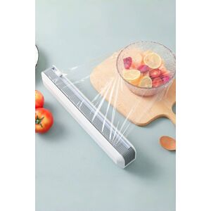 Living and Home Magnetic Cling Film Wrap Dispenser Wall-Mounted Kitchen Supplies with Slide Cutter in Grey Grey Living and Home Magnetic Cling Film Wrap Dispenser Wall-Mounted Kitchen Supplies with Slide Cutter in Grey Grey