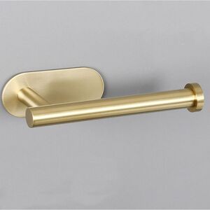 Living and Home Stainless Steel Self-Adhesive Non-Perforated Bathroom Paper Towel Holder in Gold Gold Living and Home Stainless Steel Self-Adhesive Non-Perforated Bathroom Paper Towel Holder in Gold Gold