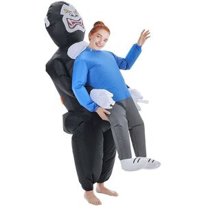 Living and Home Halloween Scary Zombie Hostage Inflatable Costume for Adults in Black Black Living and Home Halloween Scary Zombie Hostage Inflatable Costume for Adults in Black Black