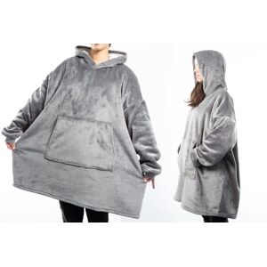 Leaper Comfortable Oversized Sherpa Hoodie Blanket in Dark Grey Dark Grey One Size Leaper Comfortable Oversized Sherpa Hoodie Blanket in Dark Grey Dark Grey One Size