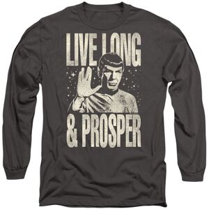 Star Trek Prosper Long Sleeve T-Shirt, Charcoal Size: 2XL Charcoal 2XL Star Trek Prosper Long Sleeve T-Shirt, Charcoal Size: 2XL Charcoal 2XL