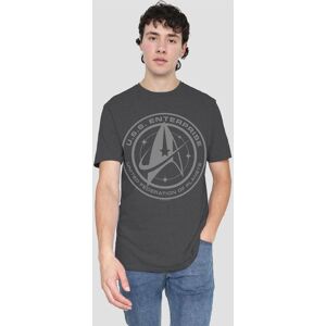 Star Trek Discovery Enterprise Crest T-Shirt, Charcoal Size: 2XL Charcoal 2XL Star Trek Discovery Enterprise Crest T-Shirt, Charcoal Size: 2XL Charcoal 2XL