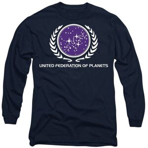 Star Trek United Federation Logo Long Sleeve T-Shirt, Navy Size: 2XL Navy 2XL Star Trek United Federation Logo Long Sleeve T-Shirt, Navy Size: 2XL Navy 2XL