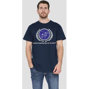 Star Trek United Federation Logo T-Shirt, Navy Size: Small Navy S Star Trek United Federation Logo T-Shirt, Navy Size: Small Navy S