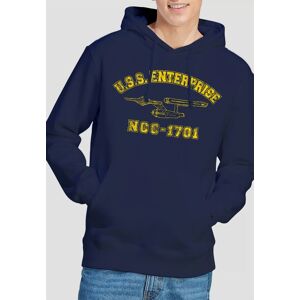 Star Trek Enterprise Athletic Hoodie, Navy Size: Medium Navy M Star Trek Enterprise Athletic Hoodie, Navy Size: Medium Navy M