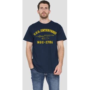 Star Trek Enterprise Athletic T-Shirt, Navy Size: Medium Navy M Star Trek Enterprise Athletic T-Shirt, Navy Size: Medium Navy M