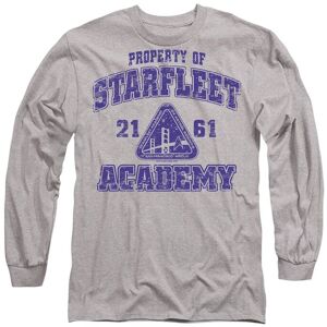 Star Trek Old School Long Sleeve T-Shirt, Athletic Heather in Light Grey Size: Small Light Grey S Star Trek Old School Long Sleeve T-Shirt, Athletic Heather in Light Grey Size: Small Light Grey S