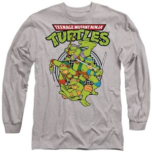 Teenage Mutant Ninja Turtles Tmnt Group Long Sleeve T-Shirt, Athletic Heather in Light Grey Size: Small Light Grey S Teenage Mutant Ninja Turtles Tmnt Group Long Sleeve T-Shirt, Athletic Heather in Light Grey Size: Small Light Grey S