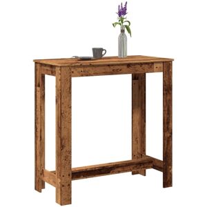 Berkfield Home Bar Table Old Wood 102x50x103.5 cm Engineered Wood in Brown Brown 102x50x103.5 cm Berkfield Home Bar Table Old Wood 102x50x103.5 cm Engineered Wood in Brown Brown 102x50x103.5 cm
