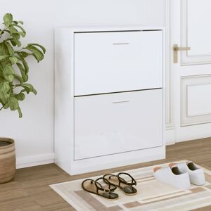Berkfield Home Shoe Cabinet High Gloss White 63x24x81 cm Engineered Wood Size: 63 x 24 x 81 cm White 63 x 24 x 81 cm Berkfield Home Shoe Cabinet High Gloss White 63x24x81 cm Engineered Wood Size: 63 x 24 x 81 cm White 63 x 24 x 81 cm