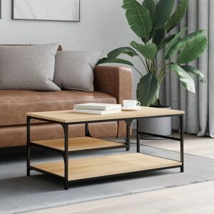 Berkfield Home Coffee Table Sonoma Oak 90x49x40 cm Engineered Wood in Brown Size: 90 x 49 x 40 cm Brown 90 x 49 x 40 cm Berkfield Home Coffee Table Sonoma Oak 90x49x40 cm Engineered Wood in Brown Size: 90 x 49 x 40 cm Brown 90 x 49 x 40 cm