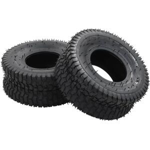 Berkfield Home 4 Piece Wheelbarrow Tire & Inner Tube Set 15x6.00-6 4PR Rubber in Black Black Berkfield Home 4 Piece Wheelbarrow Tire & Inner Tube Set 15x6.00-6 4PR Rubber in Black Black