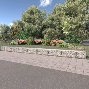 Berkfield Home Gabion Wall with Covers Galvanised Steel 900x50x50 cm in Silver Size: 900 x 50 x 50 cm Silver 900 x 50 x 50 cm Berkfield Home Gabion Wall with Covers Galvanised Steel 900x50x50 cm in Silver Size: 900 x 50 x 50 cm Silver 900 x 50 x 50 cm