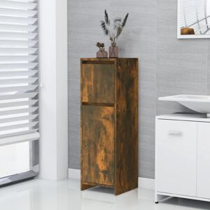Berkfield Home Bathroom Cabinet Smoked Oak 30x30x95 cm Engineered Wood in Brown Size: 30 x 30 x 95 cm Brown 30 x 30 x 95 cm Berkfield Home Bathroom Cabinet Smoked Oak 30x30x95 cm Engineered Wood in Brown Size: 30 x 30 x 95 cm Brown 30 x 30 x 95 cm