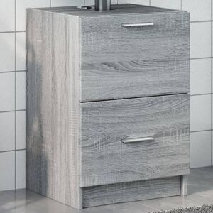 Berkfield Home Sink Cabinet Grey Sonoma 40x37x59 cm Engineered Wood Size: 40 x 37 x 59 cm Grey 40 x 37 x 59 cm Berkfield Home Sink Cabinet Grey Sonoma 40x37x59 cm Engineered Wood Size: 40 x 37 x 59 cm Grey 40 x 37 x 59 cm
