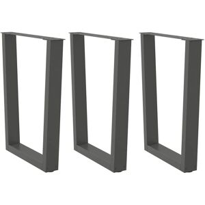 Berkfield Home Dining Table Legs V-Shape 3 pcs Anthracite 70x(72-73.3) cm Steel Multicolor Berkfield Home Dining Table Legs V-Shape 3 pcs Anthracite 70x(72-73.3) cm Steel Multicolor