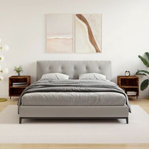 Berkfield Home Bedside Cabinets 2 pcs Smoked Oak 40x30x50 cm Engineered Wood in Brown Size: 40 x 30 x 50 cm Brown 40 x 30 x 50 cm Berkfield Home Bedside Cabinets 2 pcs Smoked Oak 40x30x50 cm Engineered Wood in Brown Size: 40 x 30 x 50 cm Brown 40 x 30 x 50 cm