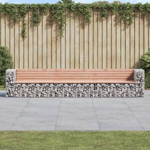 Berkfield Home Garden Bench Gabion Design 347x71x65.5 cm Solid Wood Douglas in Brown Brown 347x71x65.5 cm Berkfield Home Garden Bench Gabion Design 347x71x65.5 cm Solid Wood Douglas in Brown Brown 347x71x65.5 cm