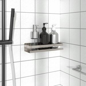 Berkfield Home Shower Shelf 30x10x6 cm Brushed 304 Stainless Steel in Silver Size: 30 x 10 x 6 cm Silver 30 x 10 x 6 cm Berkfield Home Shower Shelf 30x10x6 cm Brushed 304 Stainless Steel in Silver Size: 30 x 10 x 6 cm Silver 30 x 10 x 6 cm