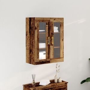 Berkfield Home Wall-Mounted Cabinet with Glass Doors Old Wood 69, 5x34x90 cm in Brown Size: 5 x 34 x 90 cm Brown 5 x 34 x 90 cm Berkfield Home Wall-Mounted Cabinet with Glass Doors Old Wood 69, 5x34x90 cm in Brown Size: 5 x 34 x 90 cm Brown 5 x 34 x 90 cm