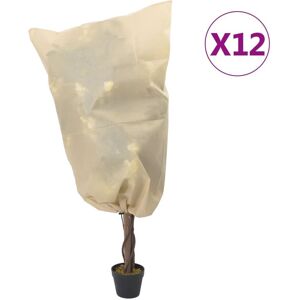 Berkfield Home Plant Fleece Covers with Drawstring 12 pcs 70 g/m² 0.8x0.8 m in Beige Beige Berkfield Home Plant Fleece Covers with Drawstring 12 pcs 70 g/m² 0.8x0.8 m in Beige Beige