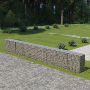 Berkfield Home Gabion Wall with Covers Galvanised Steel 900x50x100 cm in Silver Size: 900 x 50 x 100 cm Silver 900 x 50 x 100 cm Berkfield Home Gabion Wall with Covers Galvanised Steel 900x50x100 cm in Silver Size: 900 x 50 x 100 cm Silver 900 x 50 x 100 cm