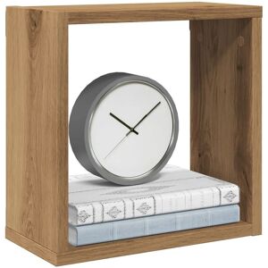 Berkfield Home Wall Cube Shelves 4 pcs Artisan Oak 30x15x30 cm Engineered Wood in Brown Size: 30 x 15 x 30 cm Brown 30 x 15 x 30 cm Berkfield Home Wall Cube Shelves 4 pcs Artisan Oak 30x15x30 cm Engineered Wood in Brown Size: 30 x 15 x 30 cm Brown 30 x 15 x 30 cm