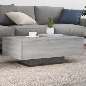 Berkfield Home Coffee Table with LED Lights Grey Sonoma 85x55x31 cm Size: 85 x 55 x 31 cm Grey 85 x 55 x 31 cm Berkfield Home Coffee Table with LED Lights Grey Sonoma 85x55x31 cm Size: 85 x 55 x 31 cm Grey 85 x 55 x 31 cm