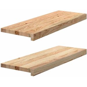 Berkfield Home Window Sills 2 pcs Untreated 70x25x2 cm Solid Wood Oak in Brown Size: Medium Brown Medium Berkfield Home Window Sills 2 pcs Untreated 70x25x2 cm Solid Wood Oak in Brown Size: Medium Brown Medium