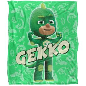 Hasbro PJ Masks Kids Gekko Character Silky Touch Blanket 152x127cm in White Size: 152x127 cm White 152x127 cm Hasbro PJ Masks Kids Gekko Character Silky Touch Blanket 152x127cm in White Size: 152x127 cm White 152x127 cm