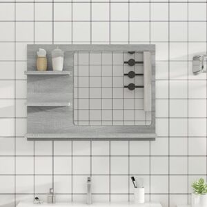 Berkfield Home Bathroom Mirror Grey Sonoma 60x10.5x45 cm Engineered Wood Grey 60x10.5x45 cm Berkfield Home Bathroom Mirror Grey Sonoma 60x10.5x45 cm Engineered Wood Grey 60x10.5x45 cm