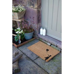 Artsy Mats Girl with a Balloon Graffiti Doormat in Black Size: 40 cm x 60 cm Black 40 cm x 60 cm Artsy Mats Girl with a Balloon Graffiti Doormat in Black Size: 40 cm x 60 cm Black 40 cm x 60 cm
