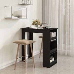 Berkfield Home Bar Table with Storage Rack Black 102x50x103.5 cm Engineered Wood Black 102x50x103.5 cm Berkfield Home Bar Table with Storage Rack Black 102x50x103.5 cm Engineered Wood Black 102x50x103.5 cm