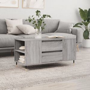 Berkfield Home Coffee Table Grey Sonoma 102x44.5x50 cm Engineered Wood Grey 102x44.5x50 cm Berkfield Home Coffee Table Grey Sonoma 102x44.5x50 cm Engineered Wood Grey 102x44.5x50 cm