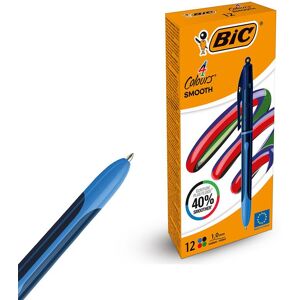 Bic 4 Colour Smooth - Box of 12 Multicolor Bic 4 Colour Smooth - Box of 12 Multicolor