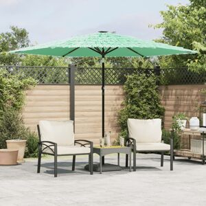 Berkfield Home Garden Parasol with Steel Pole Green 288x288x225 cm Size: 288 x 288 x 225 cm Green 288 x 288 x 225 cm Berkfield Home Garden Parasol with Steel Pole Green 288x288x225 cm Size: 288 x 288 x 225 cm Green 288 x 288 x 225 cm