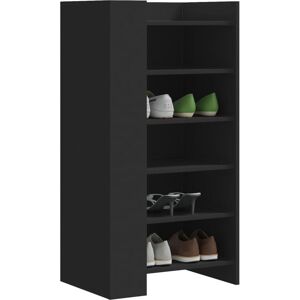 Berkfield Home Shoe Cabinet Black 52x37.5x100 cm Engineered Wood Black 52x37.5x100 cm Berkfield Home Shoe Cabinet Black 52x37.5x100 cm Engineered Wood Black 52x37.5x100 cm