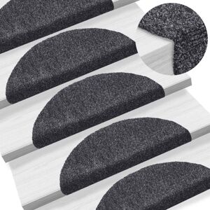 Berkfield Home Self-adhesive Stair Mats 10 pcs Dark Grey 56x17x3 cm Needle Punch Size: Medium Grey Medium Berkfield Home Self-adhesive Stair Mats 10 pcs Dark Grey 56x17x3 cm Needle Punch Size: Medium Grey Medium